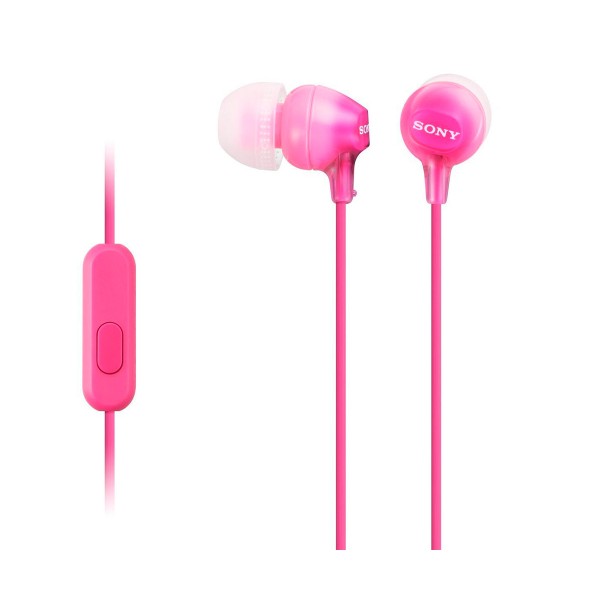Sony mdr-ex15ap rosa auriculares in-ear cómodos y ligeros 8hz a 22 khz diafragma 9mm