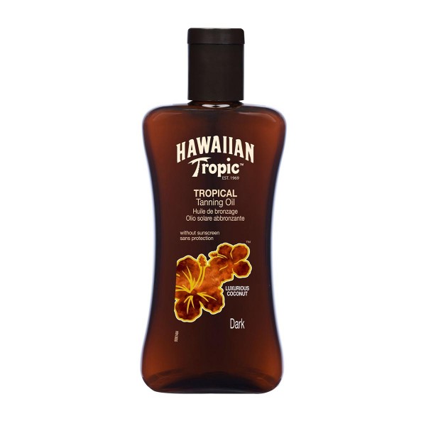 Hawaiian tropic tanning oil dark 200ml