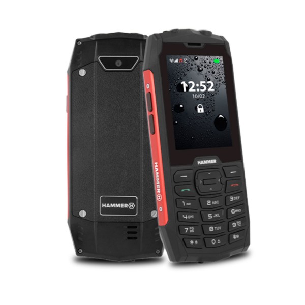 Myphone hammer 4 rojo móvil resistente ip68 dual sim 2.8'' tft cámara bluetooth radio fm