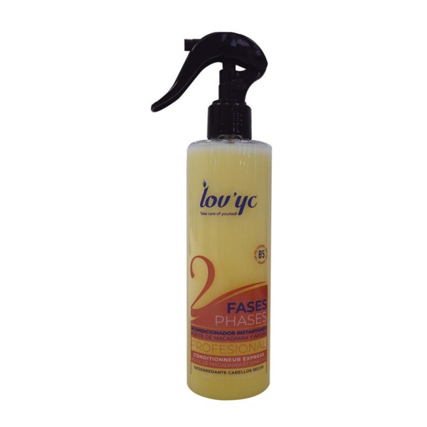 Lovyc bi-phase acondicionador instantaneo aceite de macadamia y argan cabellos secos 300ml
