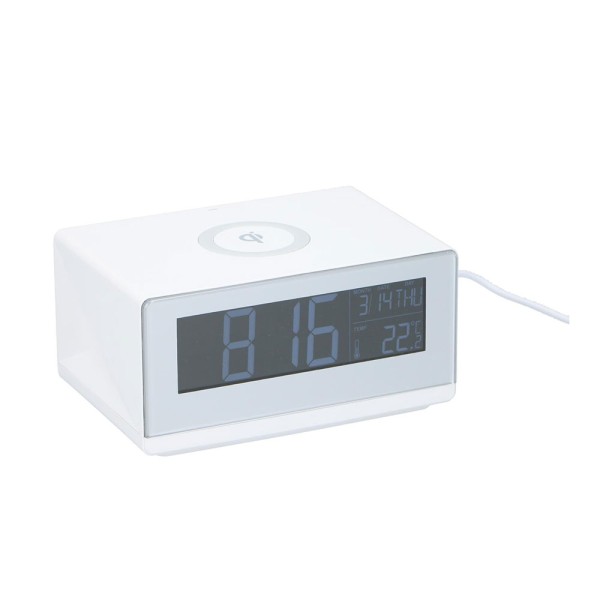Reloj despertador con cargador inalámbrico 5 w