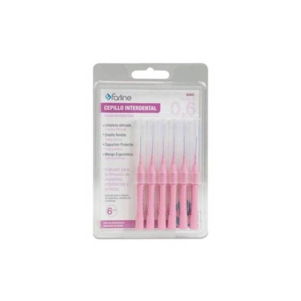 Cepillo Interdental Farline Nano 06 mm 6 Unidade