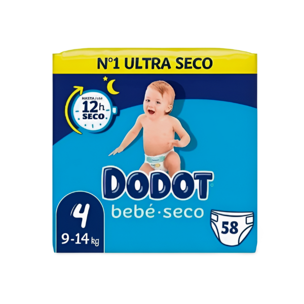 DODOT Pañales Talla 4 9-14kg 58uni.