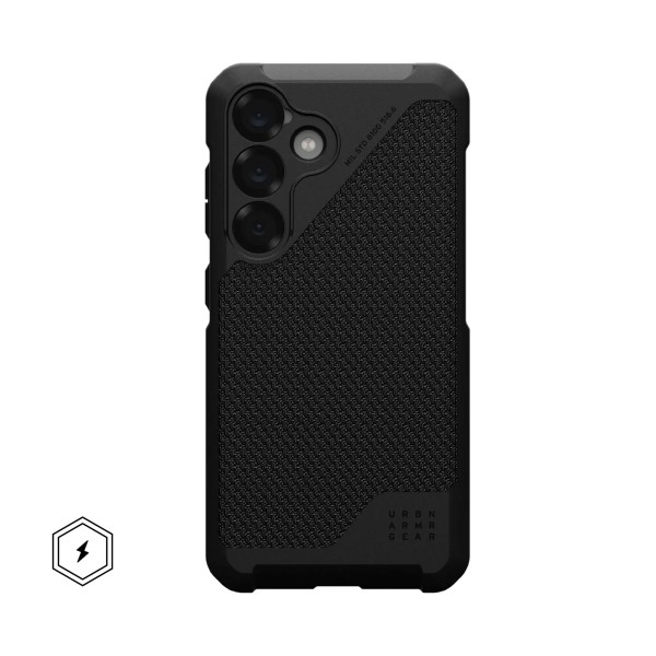 Uag funda metrópolis / samsung galaxy s25 / negro kevlar