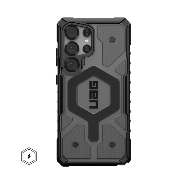 Uag funda transparente pathfinder en color gris ceniza / samsung galaxy s25